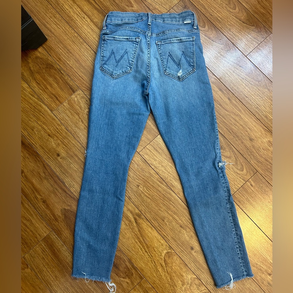 Women’s Size 26 MOTHER Light Blue High Rise Skinny Jeans - Picture 5 of 6
